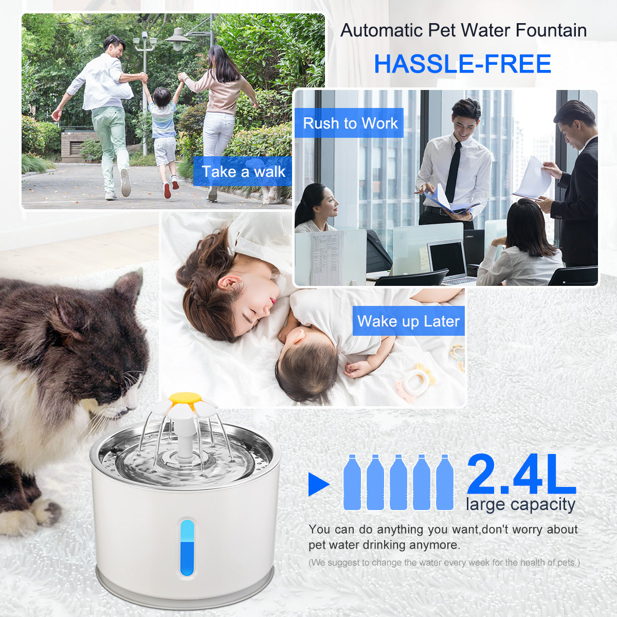 Automatic per cat water fountain